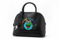 Balenciaga Ville Top Handle Bag “You Are the World” Graphic Leather – Black