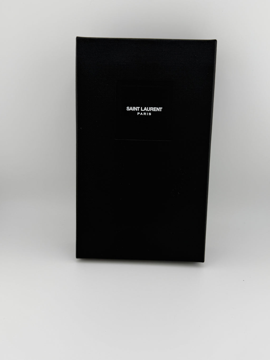 Saint Laurent Cassandre Long Wallet – Black Grain de Poudre Leather with Gold Hardware