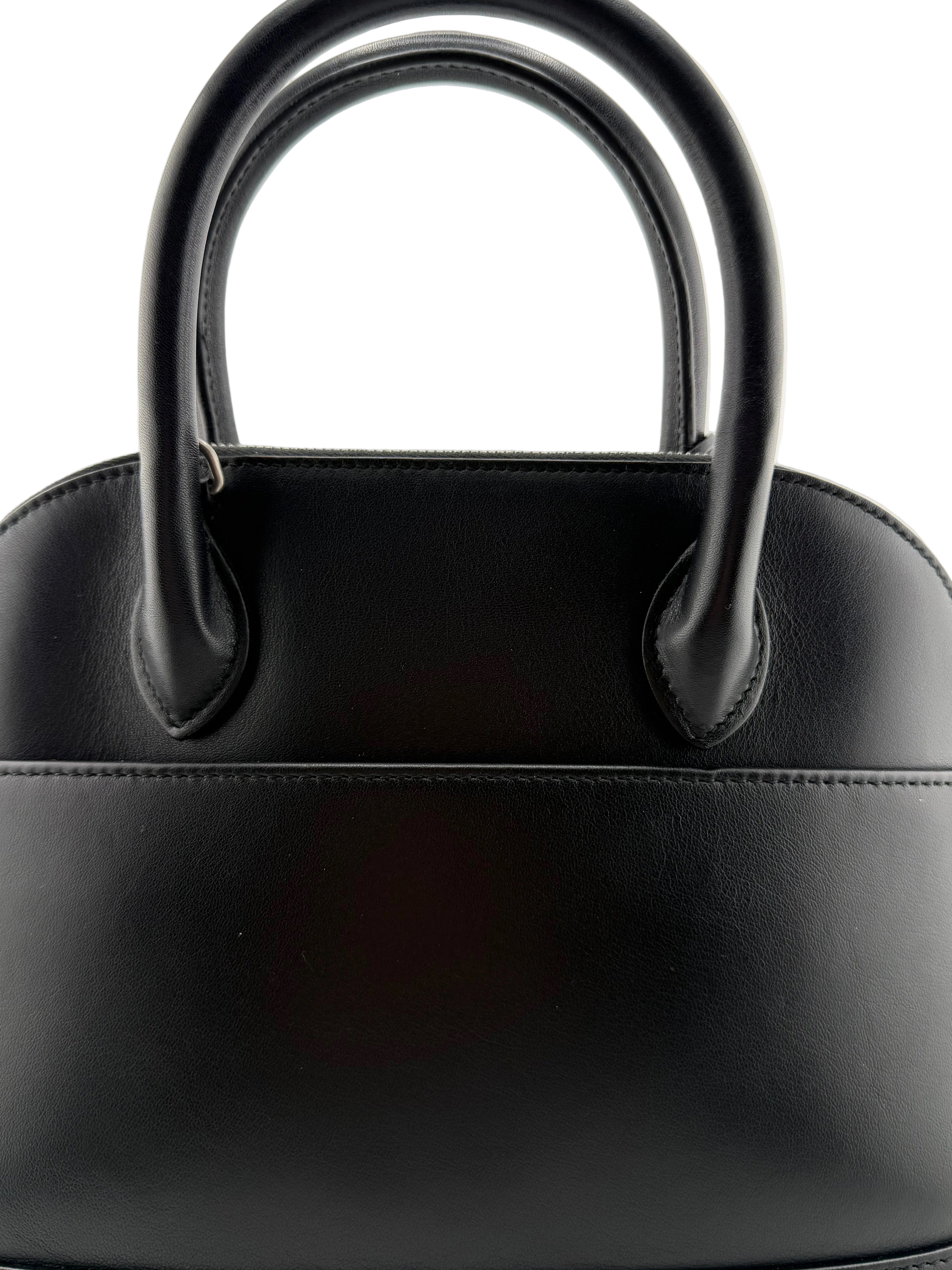 Balenciaga Ville Top Handle Bag “You Are the World” Graphic Leather – Black