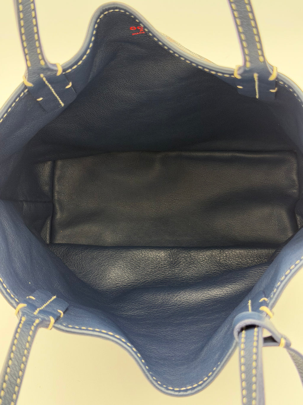 Goyard Mini Anjou Tote Navy Goyardine Reversible Bag | Made in France